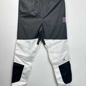 Jordan Charcoal Pants with Red Accents